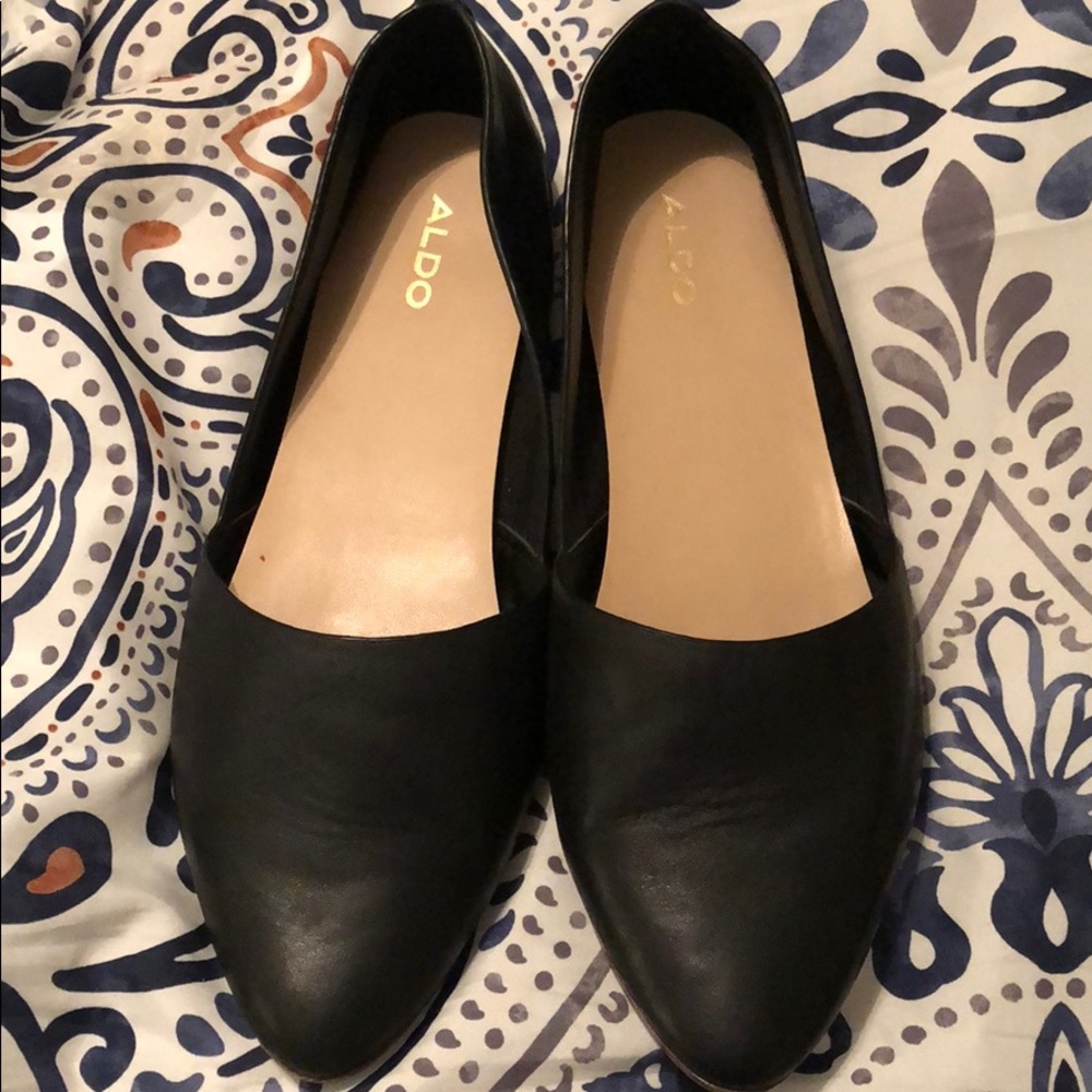 ‼️ALDO‼️ Black Pointed Flat 9 🔥Like New🔥